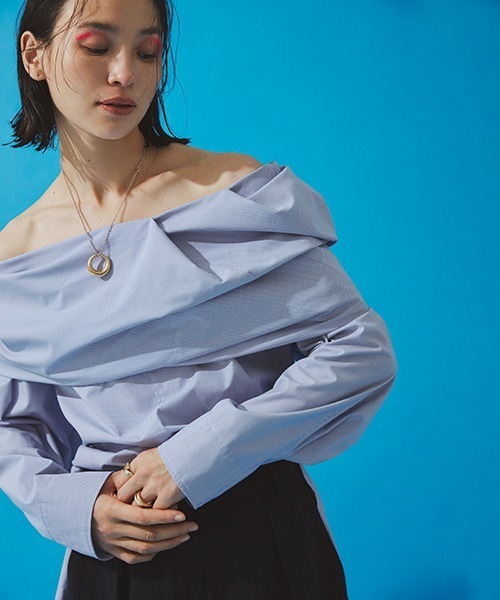 「styling/」 長袖ブラウス FREE ホワイト レディース_画像3