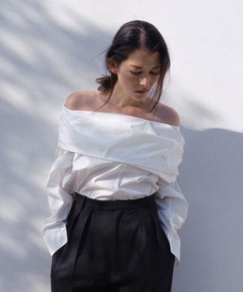 「styling/」 長袖ブラウス FREE ホワイト レディース_画像7