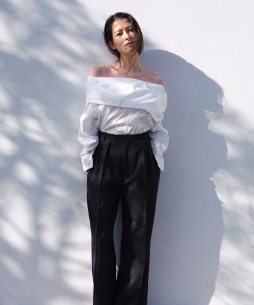 「styling/」 長袖ブラウス FREE ホワイト レディース_画像8