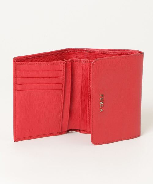 「FURLA」 ワンポイント財布 - レッド レディース_画像4
