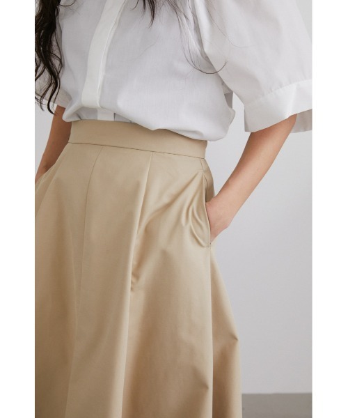 STYLEMIXER（スタイルミキサー） フレアスカート MEDIUM ベージュ