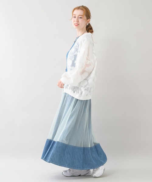 「DOLLUPOOPS」 ノースリーブワンピース FREE ネイビー レディース_画像9