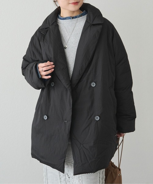 美品✨+D by DECO SUGAI ダウンジャケット　ポンチョコート　黒 PRANK PROJECT（プランクプロジェクト） ダウンコート ダウン