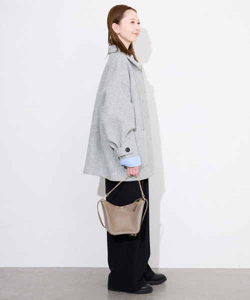 新品⭐️ SLOBE IENA♡ツイードステンカラーコート 今期 ツイードステンカラーコート（ステンカラーコート）｜SLOBE IENA