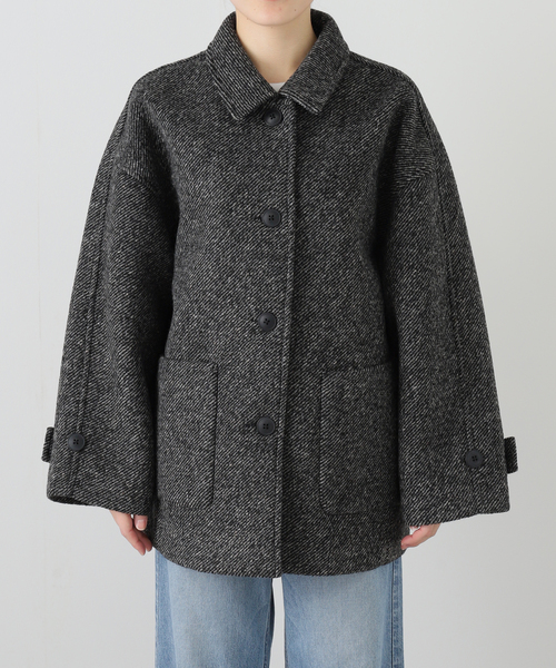 SLOBE IENA（スローブイエナ） ステンカラーコート コート ツイード
