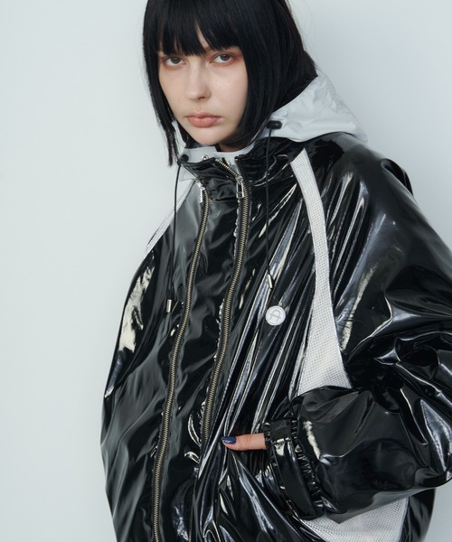 「AIVER」 ブルゾン MEDIUM ダークブラック メンズ_画像3