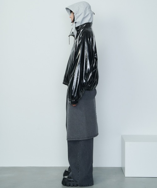 「AIVER」 ブルゾン MEDIUM ダークブラック メンズ_画像4