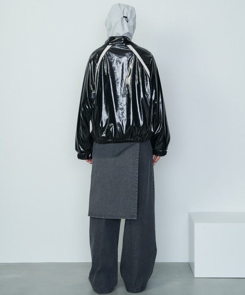 「AIVER」 ブルゾン MEDIUM ダークブラック メンズ_画像5