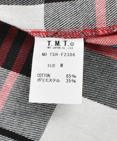 TMT シャツ 「TMT/ティーエムティー」WOOLY PLAID SHIRTS graph plaid