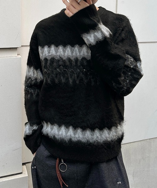 kutir（クティール） セーター ニット NORDIC SHAGGY PULLOVER KNIT