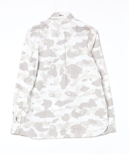 「Mr. BATHING APE」 長袖シャツ MEDIUM ホワイト メンズ_画像2