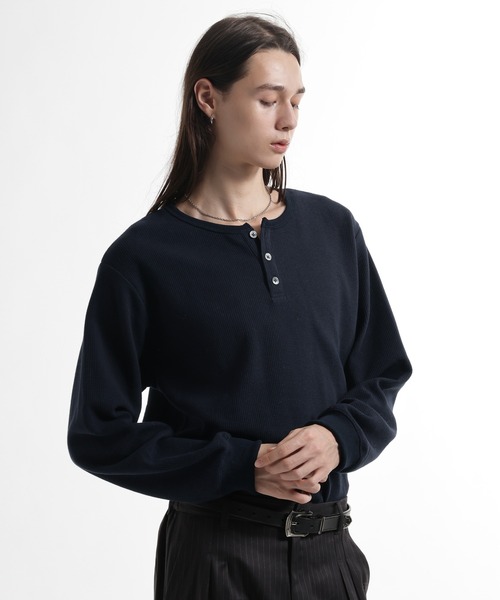 HARE（ハレ） ヘンリーネック tシャツ ユルネックヘンリーネックプル 