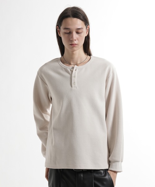 HARE（ハレ） ヘンリーネック tシャツ ユルネックヘンリーネックプル 