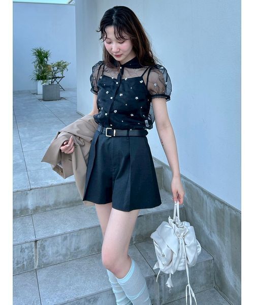 LILY BROWN（リリーブラウン） パンツ ベルトセットショートパンツ