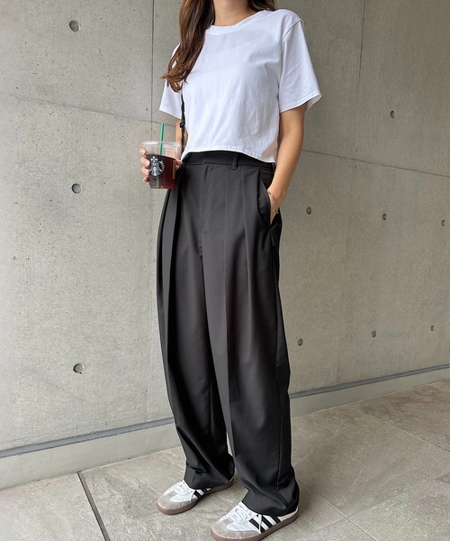 「andme」 スラックス M ブラック レディース_画像9