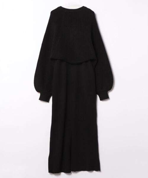 「Ungrid」 コンビワンピース FREE ブラック レディース_画像2