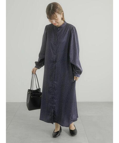 「Lugnoncure」 長袖ワンピース F ベージュ レディース_画像3