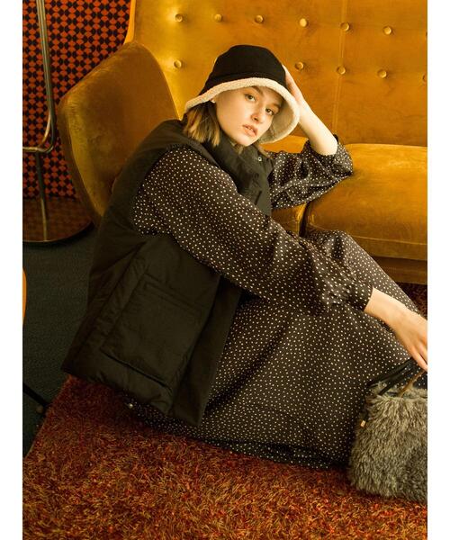 「Lugnoncure」 長袖ワンピース F ベージュ レディース_画像4