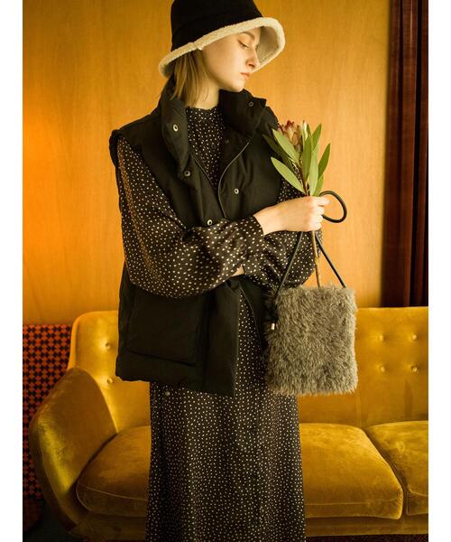 「Lugnoncure」 長袖ワンピース F ベージュ レディース_画像6