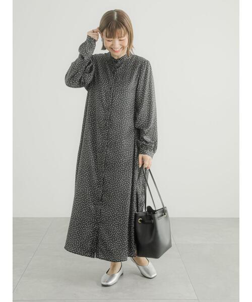 「Lugnoncure」 長袖ワンピース F ベージュ レディース_画像9