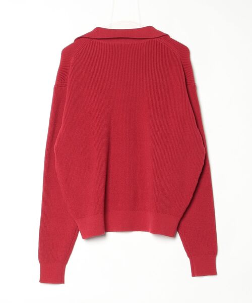 「NKNIT」 長袖ニット 2 レッド レディース_画像2
