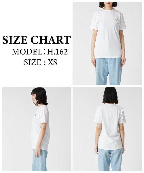 フレッドペリー　ワンポイント　Tシャツ　ショート丈 FRED PERRY（フレッドペリー） クロップド リンガー Tシャツカットソー