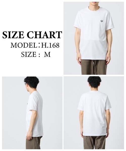 FRED PERRY フレッドペリー ショートスリーブリンガーTシャツ FRED PERRY（フレッドペリー） tシャツ 半袖 ワンポイントロゴ刺繍