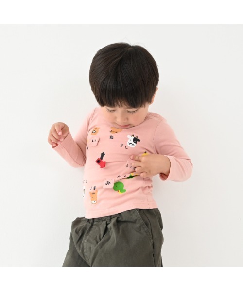 「CHEEK ROOM」 「KIDS」長袖カットソー 120cm ピンク キッズ_画像3