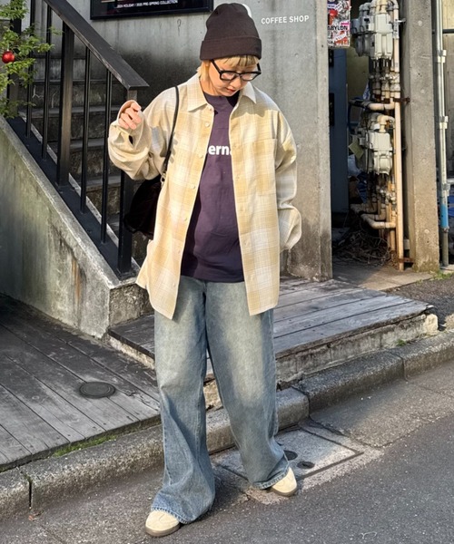 「CIAOPANIC TYPY」 長袖シャツ MEDIUM モカ メンズ_画像9