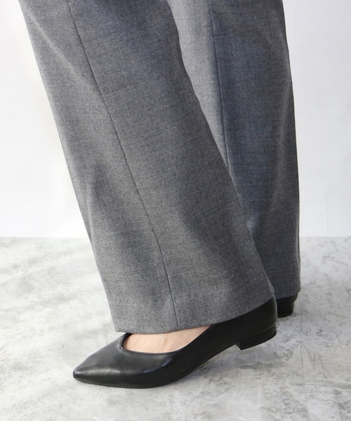 「Fin」 フラットパンプス 22.5cm シルバー レディース_画像8