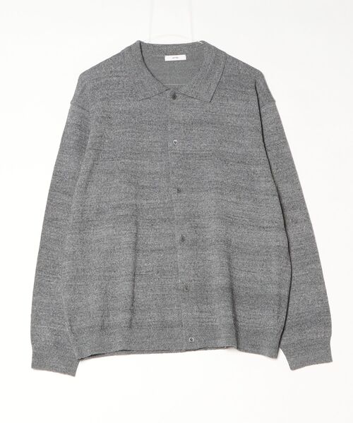 ATON（エイトン） カーディガン COTTON WASHI BOUCLE | POLO CARDIGAN