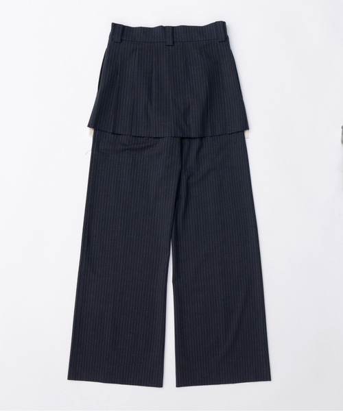 「MAISON SPECIAL」 スラックス 36 ブラック レディースの画像