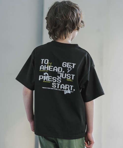 GLOBAL WORK（グローバルワーク） tシャツ ヘビロッTEEプリント半袖