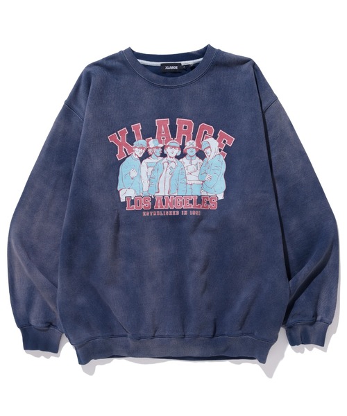 「XLARGE」 スウェットカットソー M グレー メンズ_1