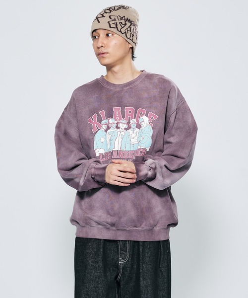 「XLARGE」 スウェットカットソー M グレー メンズ_9