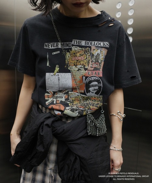 Ameri（アメリ） tシャツ 半袖 Sex Pistols DAMAGE TEE レディース