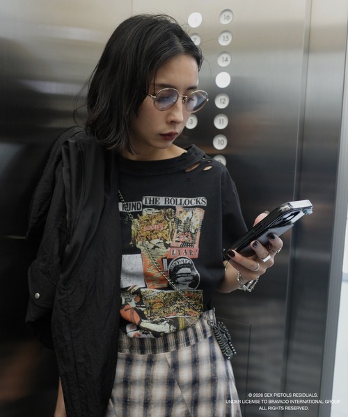 Ameri（アメリ） tシャツ 半袖 Sex Pistols DAMAGE TEE レディース