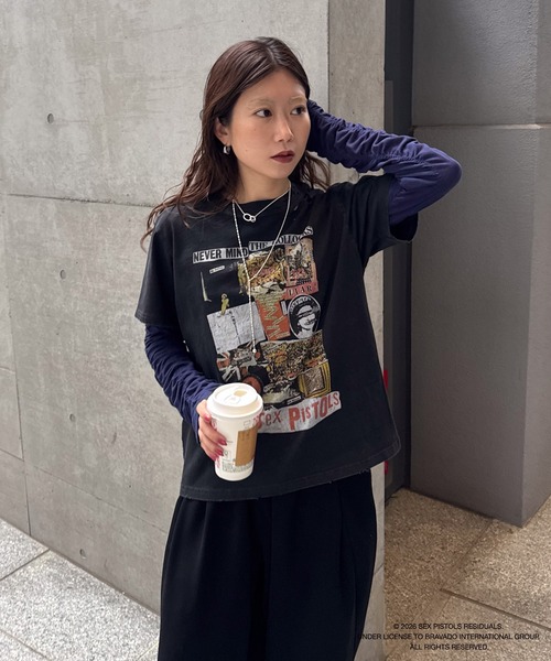 Ameri（アメリ） tシャツ 半袖 Sex Pistols DAMAGE TEE レディース