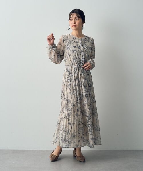 「YECCA VECCA」 長袖ワンピース FREE ライトベージュ レディース_画像4