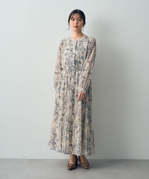 「YECCA VECCA」 長袖ワンピース FREE ライトベージュ レディース_画像5
