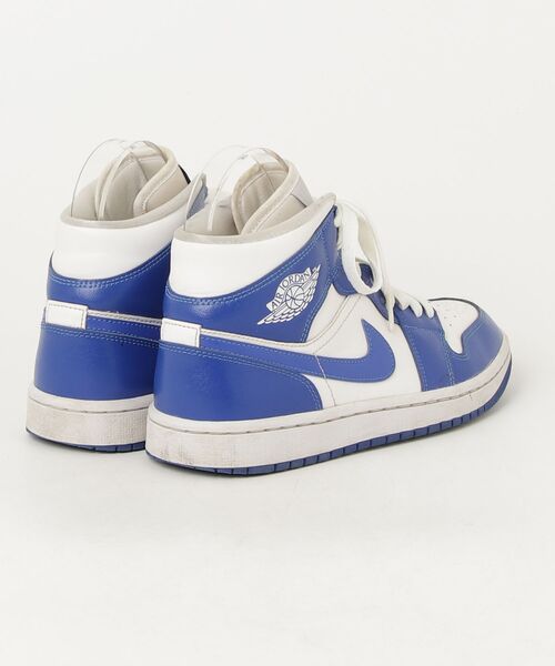 NIKE（ナイキ） Air Jordan 1 Mid ハイカットスニーカー 25cm ブルー