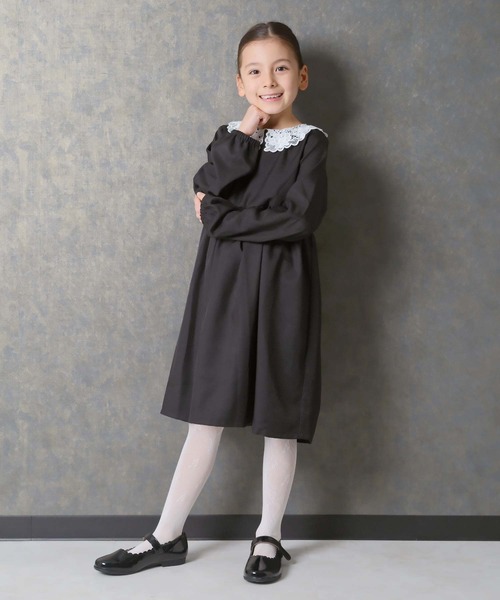 新品・タグ付き 女児 フォーマルワンピース 160cm Girls タックリボンフォーマルワンピース 160cm｜結婚式のパーティー