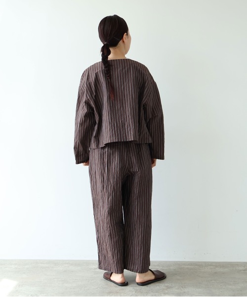 yuni ワイドパンツ パンツ L/C/Pe washer gum tuck pants レディース