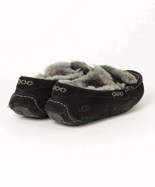 「UGG」 モカシンシューズ 22cm ブラック レディース_画像2