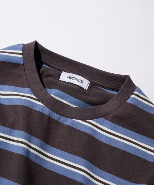 「MAISON CLUB」 長袖Tシャツ M チャコールグレー メンズ_画像3