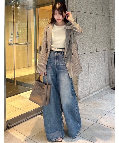 「FRAY I.D」 デニムパンツ 0 ブラック レディース_画像3