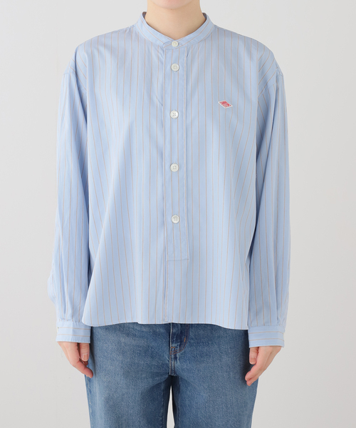 Danton（ダントン） ブラウス シャツ BAND COLLAR SHIRT #DT-B0341