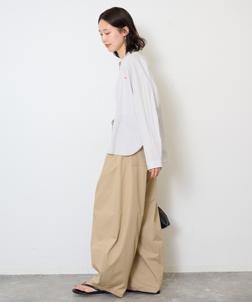 Danton（ダントン） ブラウス シャツ BAND COLLAR SHIRT #DT-B0341