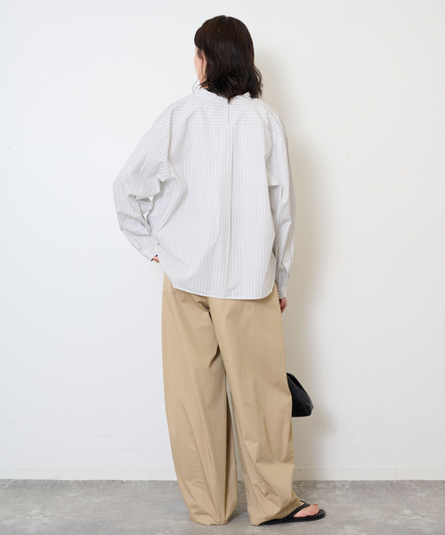 Danton（ダントン） ブラウス シャツ BAND COLLAR SHIRT #DT-B0341