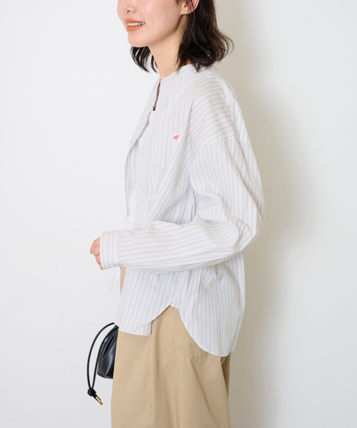 Danton（ダントン） ブラウス シャツ BAND COLLAR SHIRT #DT-B0341